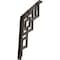 Ekena Millwork Eris Wrought Iron Bracket, (Single center brace), Antiqued Bronze 1 1/2"W x 12"D x 15"H BKTM01X12X15SERABZ - alternate 1
